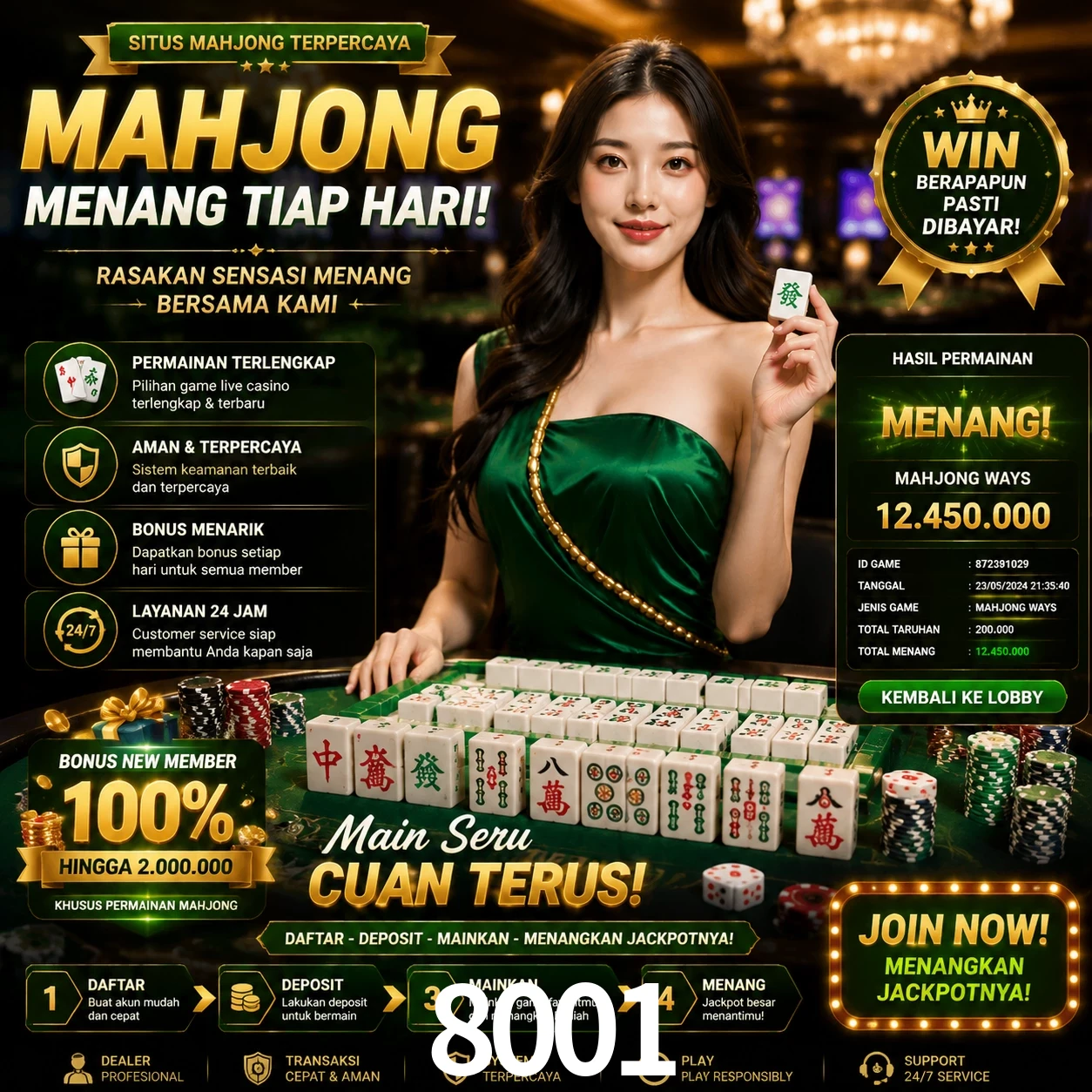 Cashback VIP 8001 - reembolso semanal